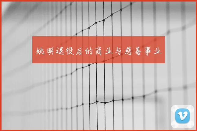 姚明退役后的商业与慈善事业